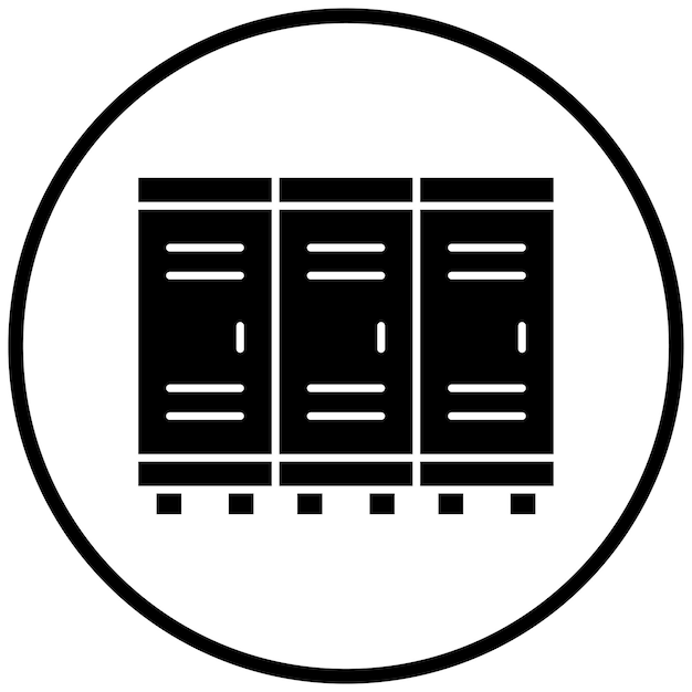 Diseño vectorial de los armarios Estilo del icono