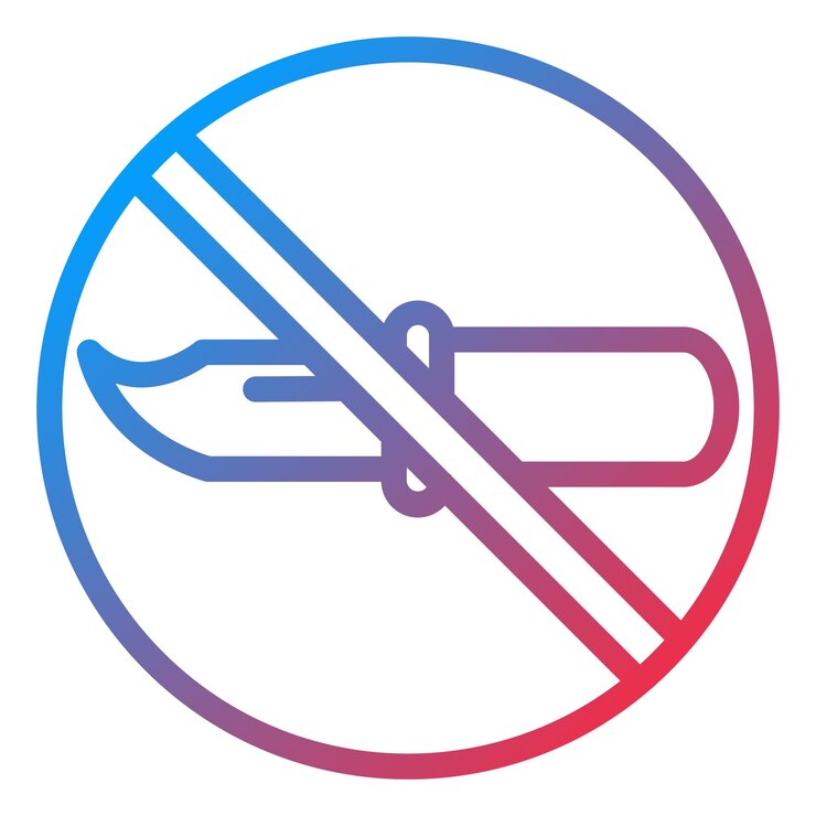 Vector diseño vectorial sin armas estilo del icono