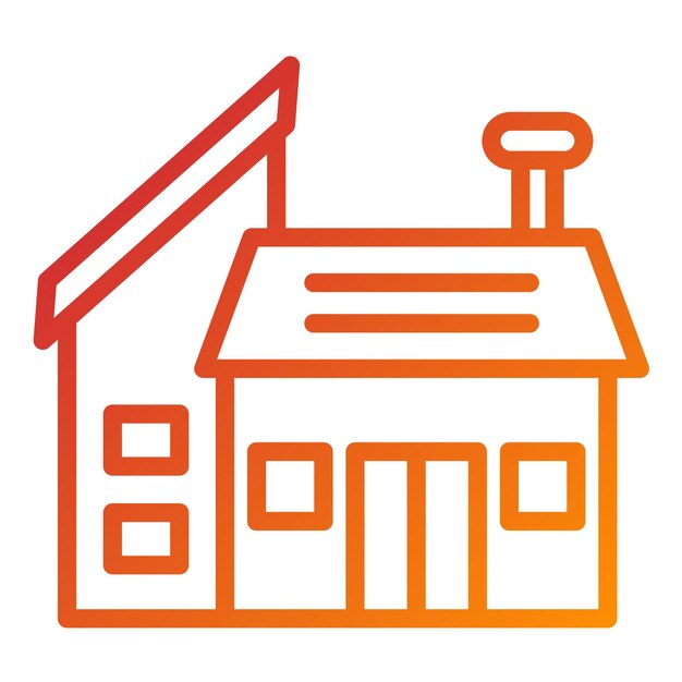 Diseño vectorial Arquitectura futurista Estilo de icono
