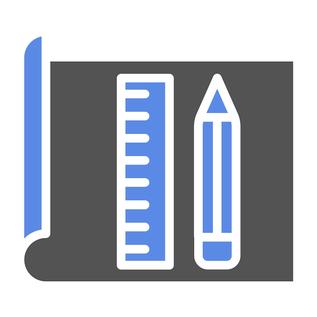 Diseño vectorial Arquitectura Plan Estilo del icono