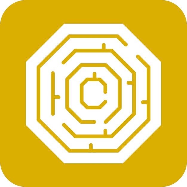 Diseño vectorial de arte enigma estilo de icono