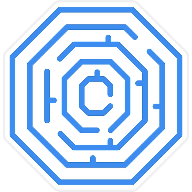 Diseño vectorial de arte enigma estilo de icono