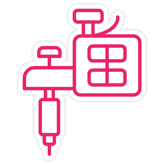 Diseño vectorial Arte del tatuaje Estilo de icono