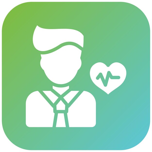 Diseño vectorial Asesor de bienestar Estilo del icono