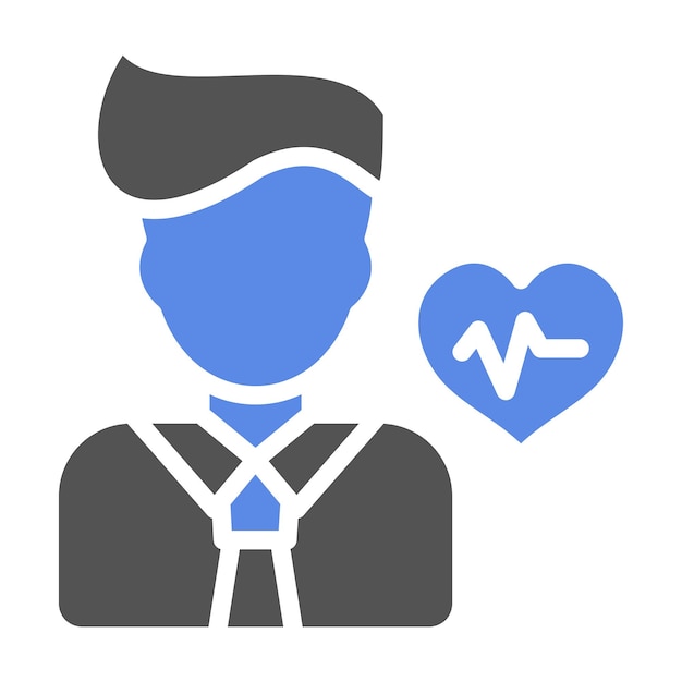 Diseño vectorial Asesor de bienestar Estilo del icono