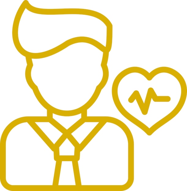 Diseño vectorial Asesor de bienestar Estilo del icono