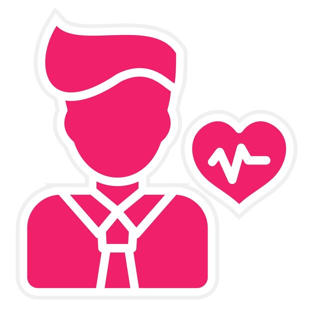 Diseño vectorial Asesor de bienestar Estilo del icono