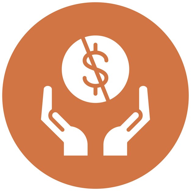 Diseño vectorial Asociación sin fines de lucro Estilo de icono