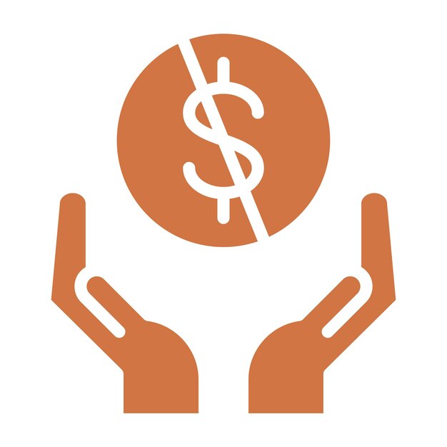 Diseño vectorial Asociación sin fines de lucro Estilo de icono