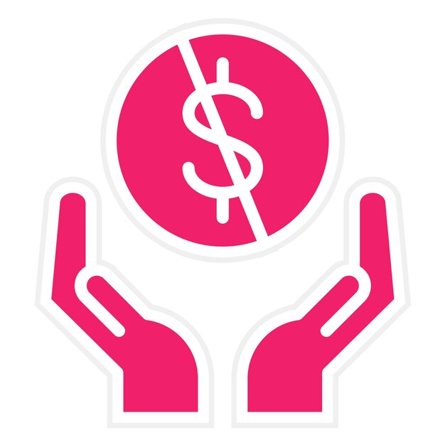 Diseño vectorial Asociación sin fines de lucro Estilo de icono