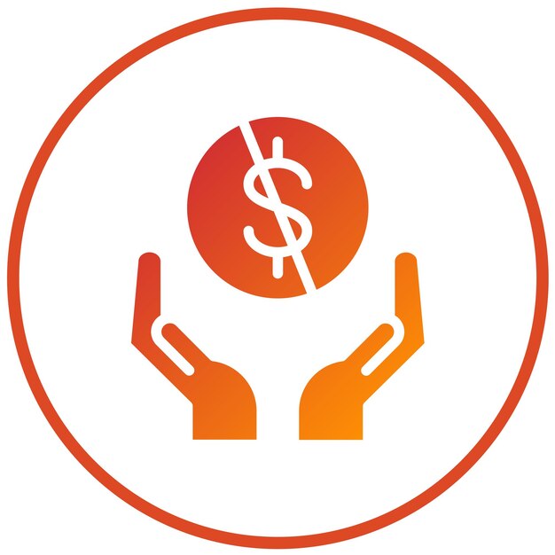 Diseño vectorial Asociación sin fines de lucro Estilo de icono