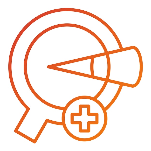 Diseño vectorial de astigmatismo Estilo del icono