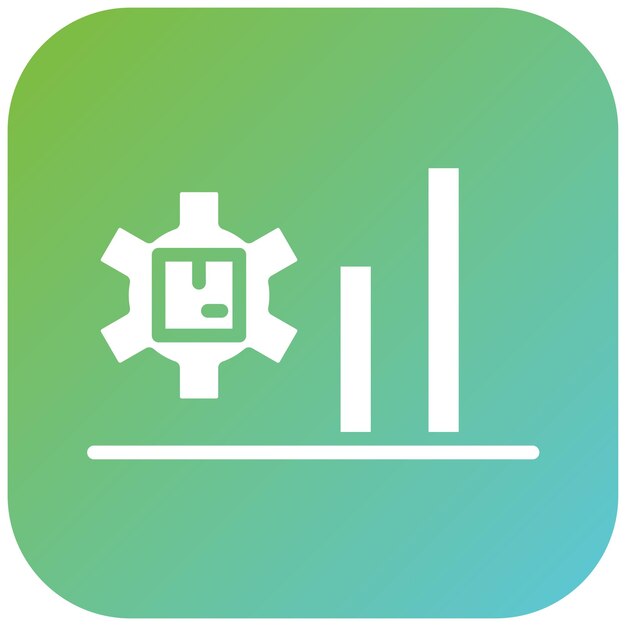 Diseño vectorial Aumento de la productividad Estilo del icono