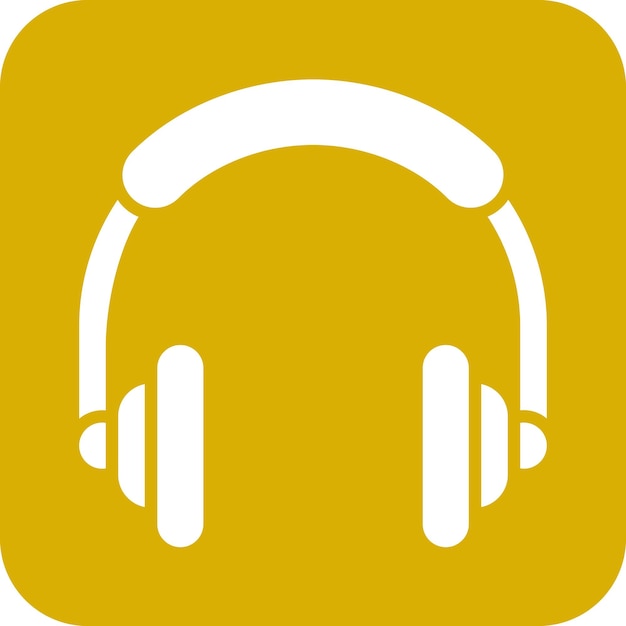 Diseño vectorial de auriculares para juegos Estilo de icono