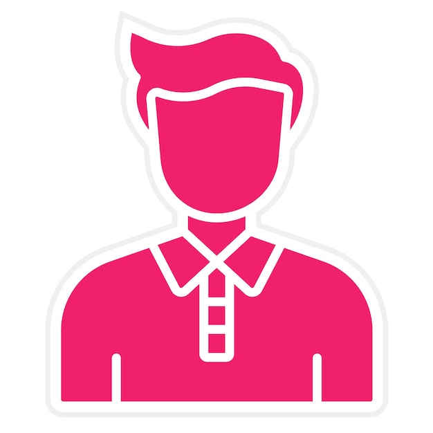 Diseño vectorial Autor Estilo de icono masculino