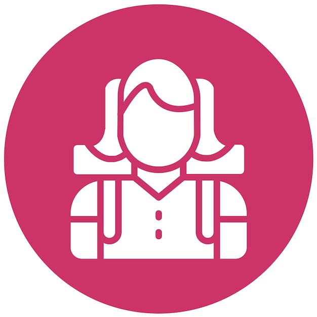 Diseño vectorial Aventurero Estilo de icono femenino