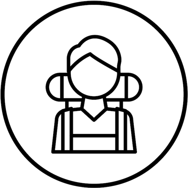 Diseño vectorial Aventurero Estilo de ícono masculino