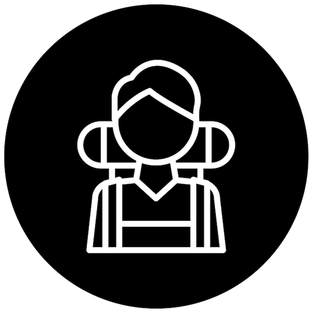 Diseño vectorial Aventurero Estilo de ícono masculino