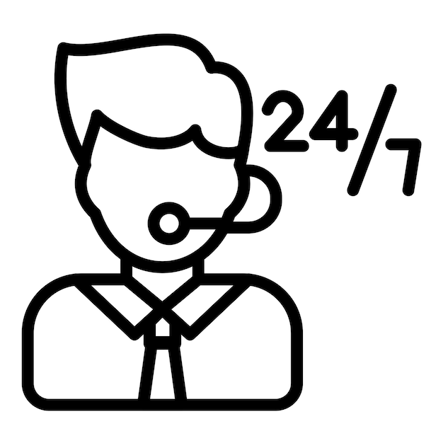 Diseño vectorial Ayuda al cliente Estilo del icono