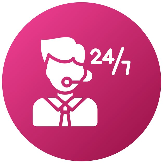 Diseño vectorial Ayuda al cliente Estilo del icono