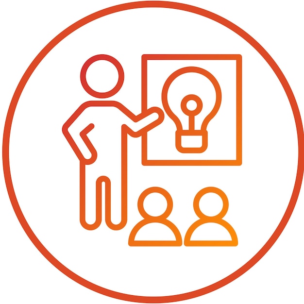 Diseño vectorial Ayuda didáctica Estilo del icono