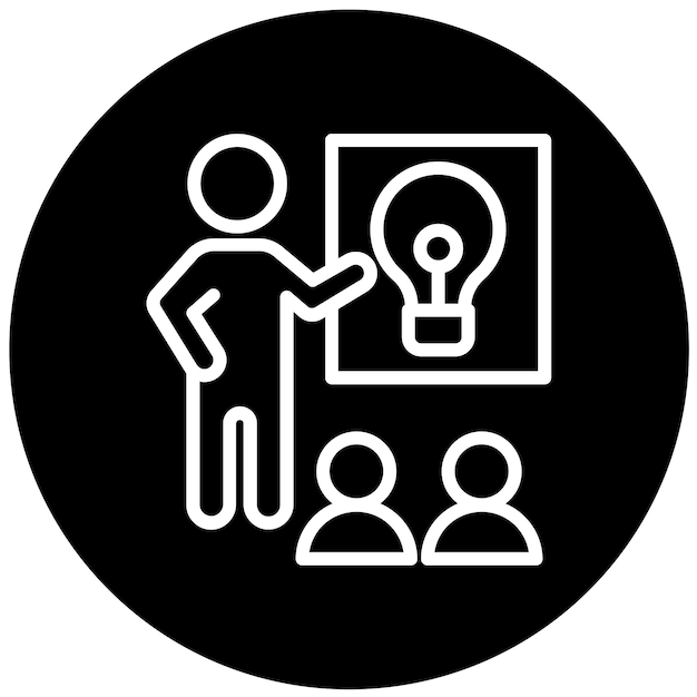 Diseño vectorial Ayuda didáctica Estilo del icono