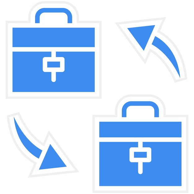 Diseño vectorial B2B Estilo de icono