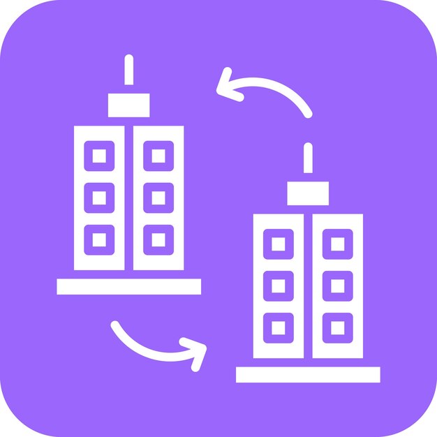 Diseño vectorial B2B Estilo de icono