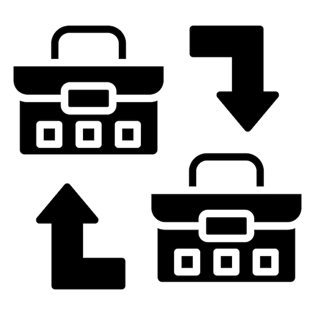 Diseño vectorial B2B Estilo de icono