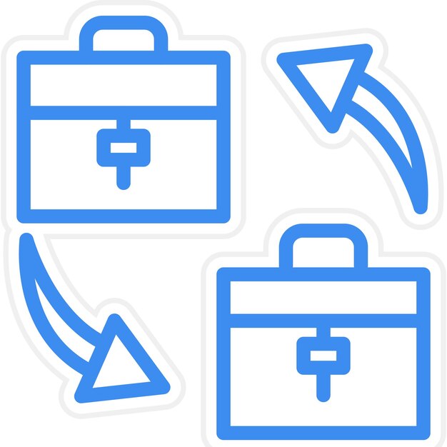 Diseño vectorial B2B Estilo de icono