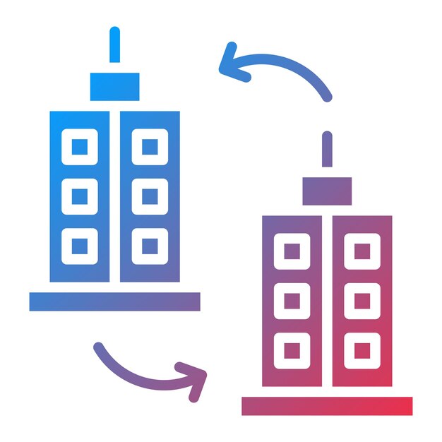 Diseño vectorial B2B Estilo de icono