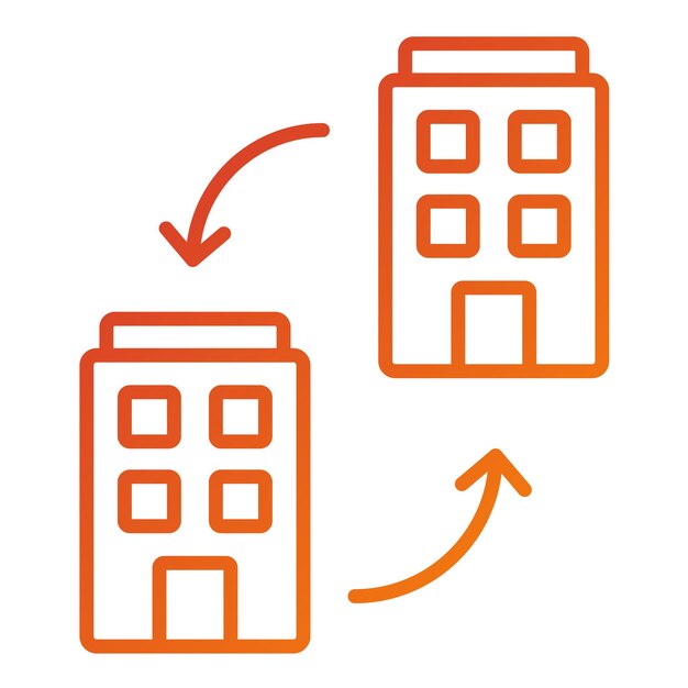 Diseño vectorial B2B Estilo de icono