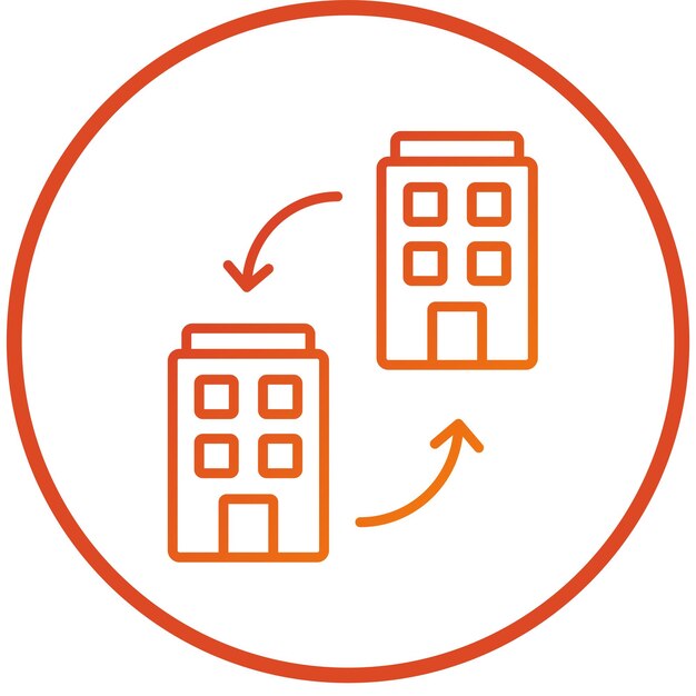 Diseño vectorial B2B Estilo de icono