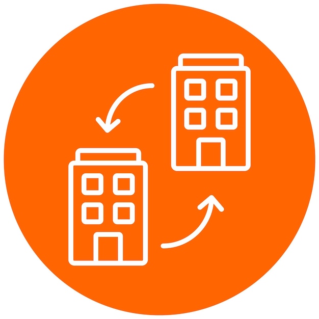 Diseño vectorial B2B Estilo de icono