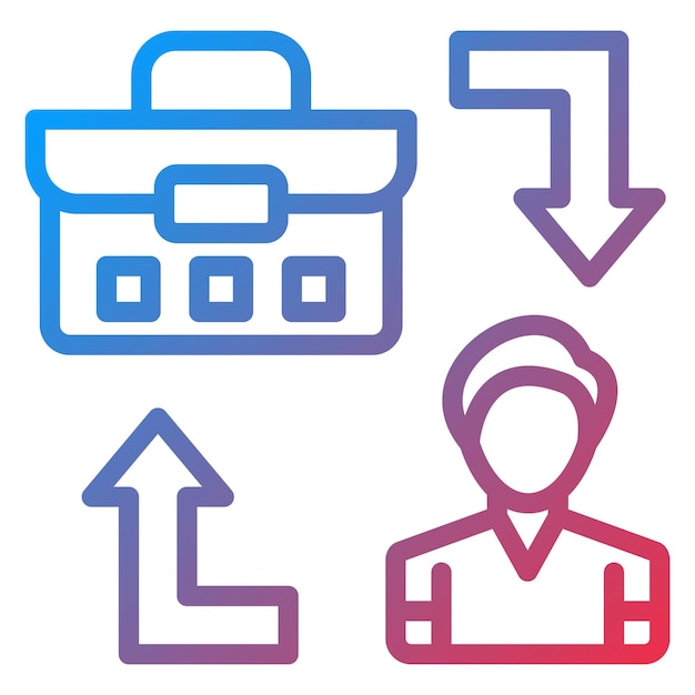 Diseño vectorial B2C Estilo de icono