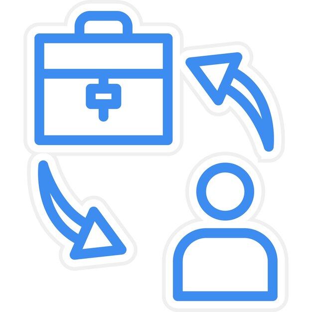 Diseño vectorial B2C Estilo de icono