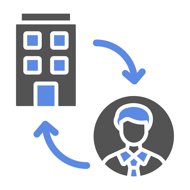 Diseño vectorial B2C Estilo de icono