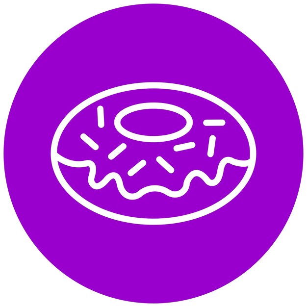 Diseño vectorial Bagel Boulevard Estilo de icono