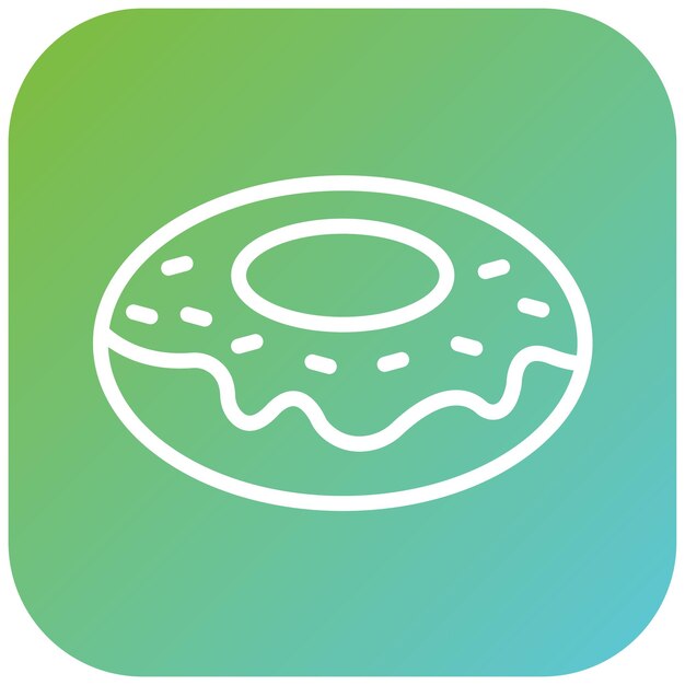 Diseño vectorial Bagel Estilo de icono de ballet