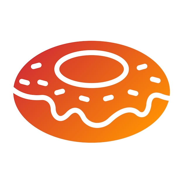Diseño vectorial Bagel Estilo de icono de ballet