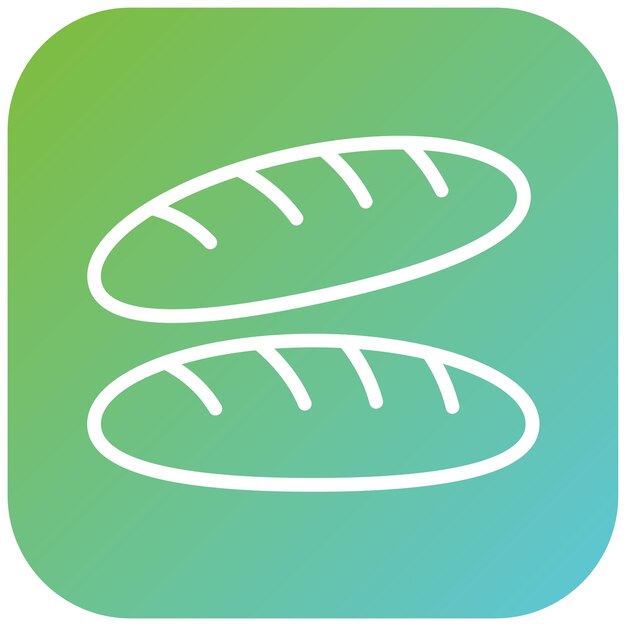 Diseño vectorial Baguette Estilo de icono de ballet