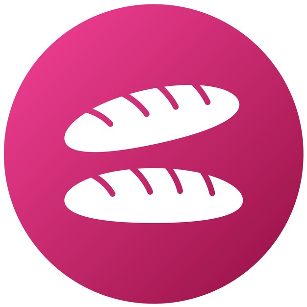 Diseño vectorial Baguette Estilo de icono de ballet