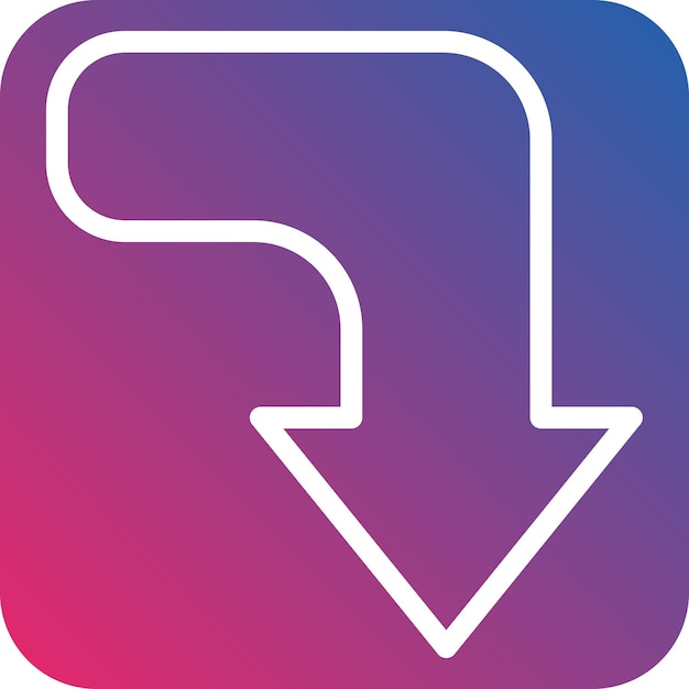 Diseño vectorial Baja el estilo del icono