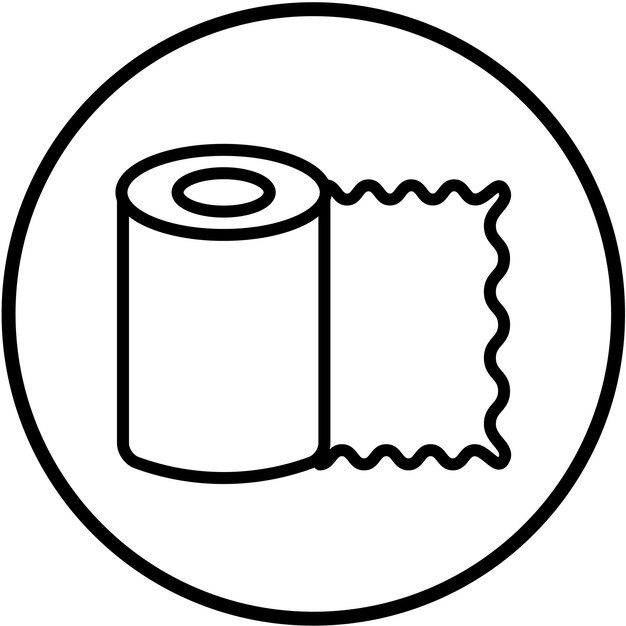 Diseño vectorial de bandajes de gasa Estilo del icono