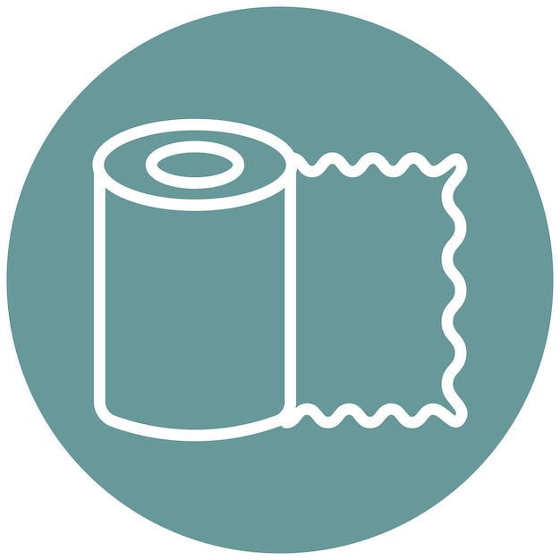 Diseño vectorial de bandajes de gasa Estilo del icono