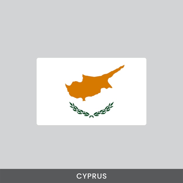 Diseño vectorial de la bandera nacional de Chipre