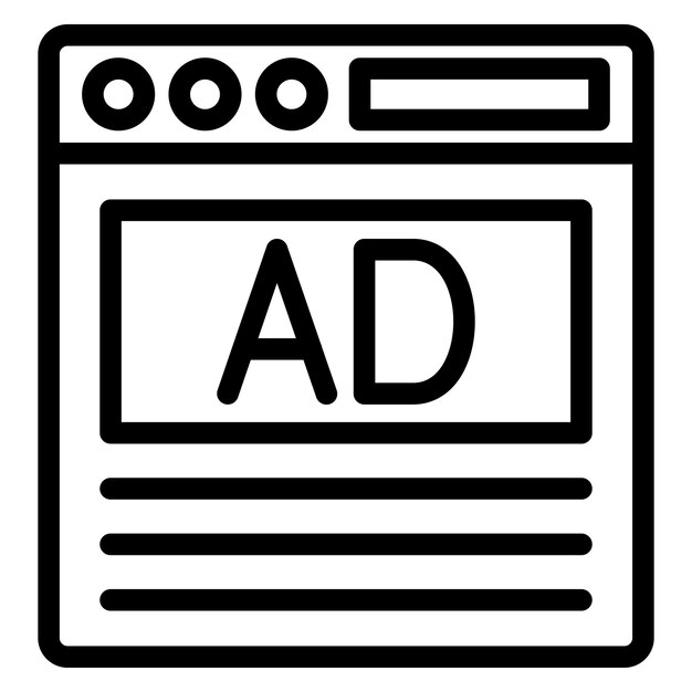 Diseño vectorial de banners publicitarios Estilo de icono