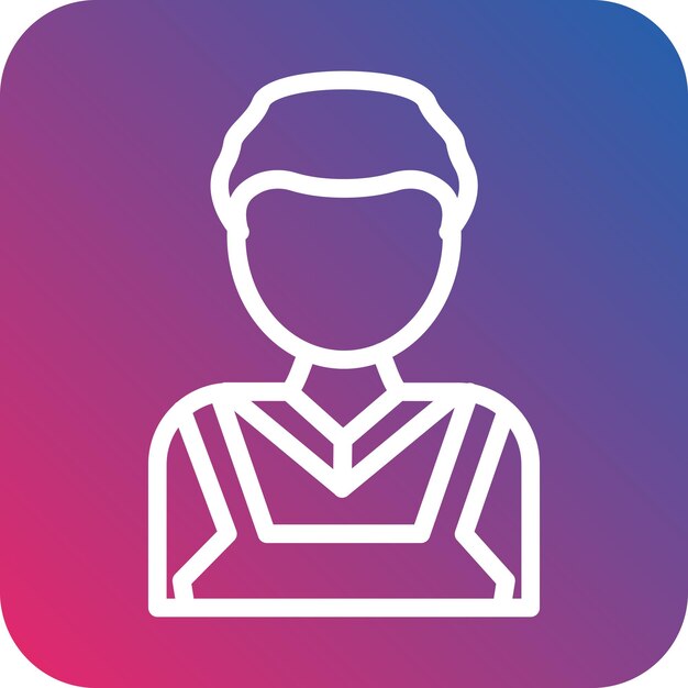 Diseño vectorial Barista Estilo del icono