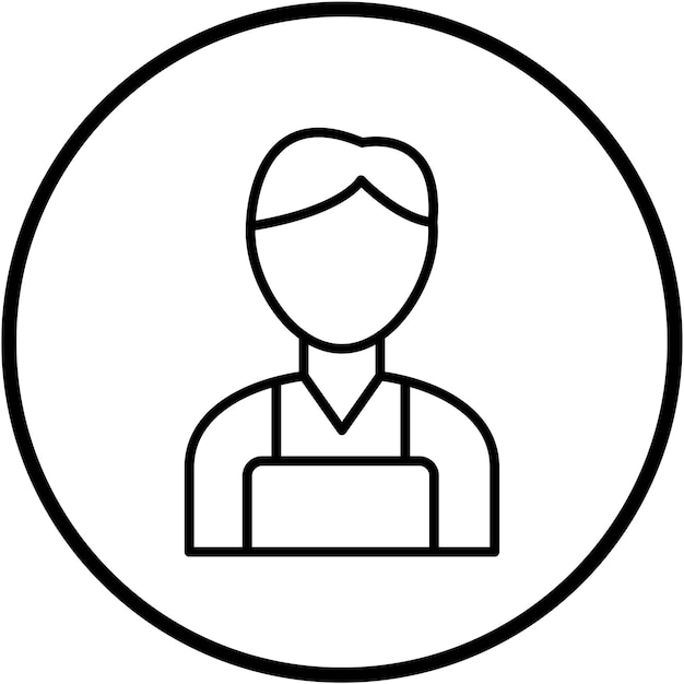 Diseño vectorial Barista Estilo del icono