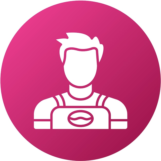Diseño vectorial Barista Estilo del icono